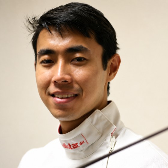 Shaun-Paul Lopez in fencing kit